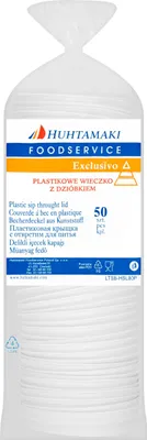 Obrázek produktu pro Przykrywki do kubków PLA biodegradowalne 80 mm