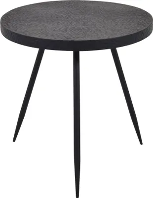Produktbild von Lesli Living Beistelltisch "Nice Black" Schwarz ø 38 cm