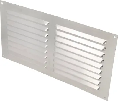 Produktbild von Amig Lüftungsgitter Aluminium mit Moskitonetz, für Luftauslässe, Maße 150 x 300 mm, silber