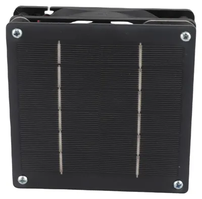 Immagine prodotto di Ventilatore solare monocristallino, 3 W, 6 V, angolo regolabile, uscita dell'aria, silenzioso, ideale per pollai e serre