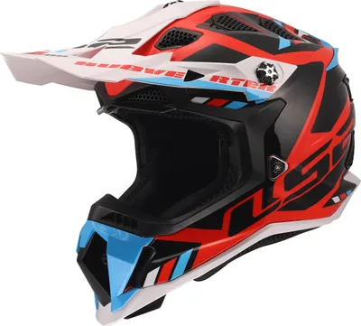 Produktbild von LS2 MX700 Subverter Evo II Stomp Motocross Helm, weiß/blau/rot, M (57/58)