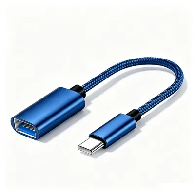 Produktbild von OTG USB-C auf USB 3.0 Adapter, Typ-C Stecker auf USB-A Buchse OTG-Adapter Plug & Play für Handy, Laptop und Tablet Samsung Galaxy Note Huawei Blau
