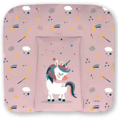 Imagen del producto de Kikido Cambiador Bebe 75x70 - Colchoneta Cambiador Impermeable y Suave - Unicornio