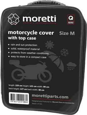 Immagine prodotto di Coprimoto Moretti con bauletto, taglia M
