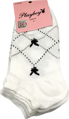 Produktbild von Playboy 12 Paar Sneaker Socken Damen Herren 35-38 Weiss Bunt bei Bowatex
