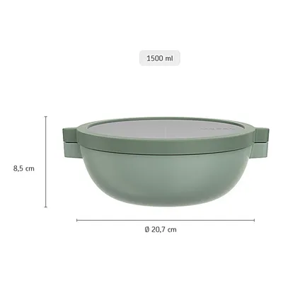 Produktbild von Mepal - Bento-Lunchbowl Vita - Brotdose mit Fächern - Extra Fach mit Deckel, Dressing-Deckel & Tablett - Bentobox - Salatbox to-go - Nordicsage