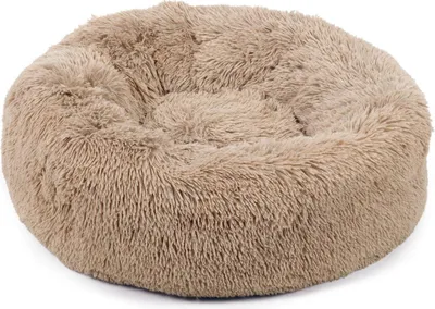 Immagine prodotto di Beeztees Yali - Letto per cani - Peluche - Beige - Diam. 70 cm