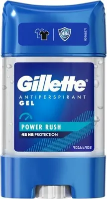 A product shot of a Gillette antiperspirant gel stick.