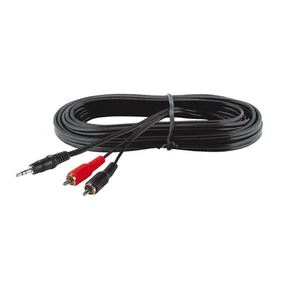 Zdjęcie produktu dla Hama 00181411, 3.5mm, Męska, 2 x RCA, Męska, 1,5 m, Czarny