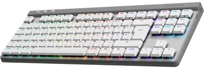 Produktbild von Logitech G G515 LIGHTSPEED TKL, Kabellos, RF Wireless + Bluetooth, Mechanischer Switch, QWERTZ, RGB-LED, Weiß