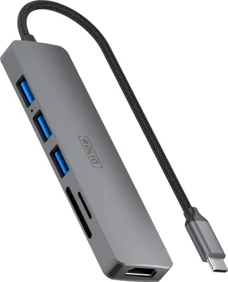 Produktbild von Rolio USB C Hub, 4K HDMI, , Universal, für Macbook Pro / Air / iPad Pro / iPhone / Galaxy / HP / Dell / Lenovo