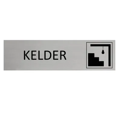 Produktbild von CombiCraft Aluminium Türschild mit Kelder  165x45mm