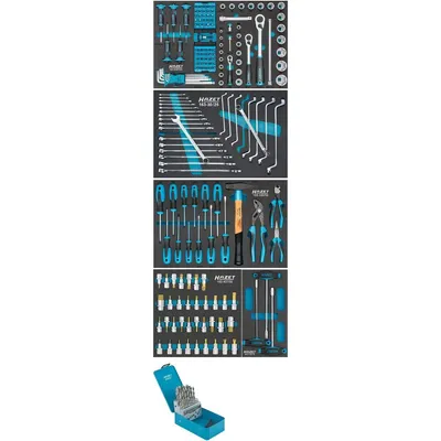 Immagine prodotto di Set di utensili 0-178N/204, 204 pezzi