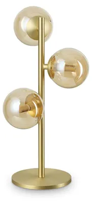 Produktbild von Zeitgenössische Lampe Perlage Metall Messing 3 Lichter G9 15W 3000K Ip20
