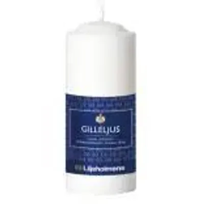 Produktbild von Liljeholmens Gilleljus Serie Gillekerze, in Weiß, 12 cm hoch, 1 Stück