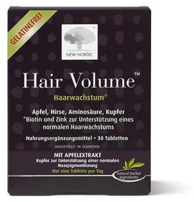 Image de NEW NORDIC Hair Volume Comprimés pour la croissance des cheveux, 30 comprimés