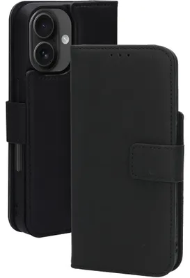 Produktbild von Mobiparts MP-127225, Geldbörsenhülle, Apple, iPhone 16, 15,5 cm (6.1"), Schwarz