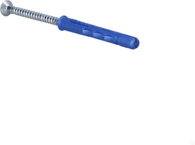 Imagen del producto de Tornillos de expansión para marcos de poliamida, de 10x80 mm, con embudo, tornillo galvanizado, paquete de 50 unidades.