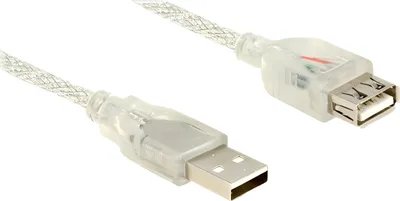Immagine prodotto di DELOCK USB Verl. A -> A St/Bu 1.00m transparent
