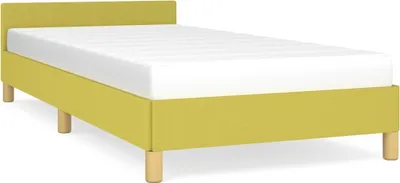 Produktbild von Bettgestell ohne Matratze Grün 100x200 cm Stoff