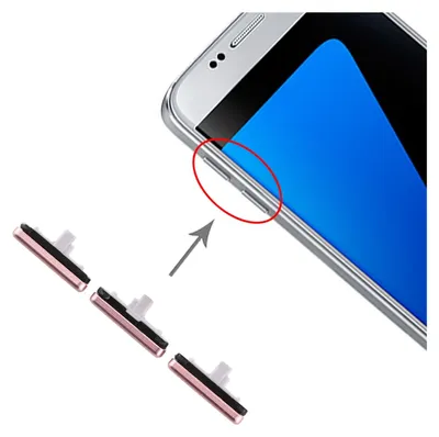 Produktbild von Für Samsung Galaxy S7 Sidekeys Seitentasten Pink Ersatzteil Zubehör Reparatur