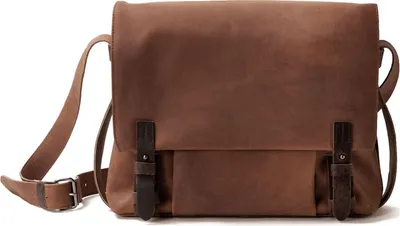 Produktbild von HAROLD'S Leder Businesstasche Schultertasche mit Laptopfach Antic Messengerbag Nature braun