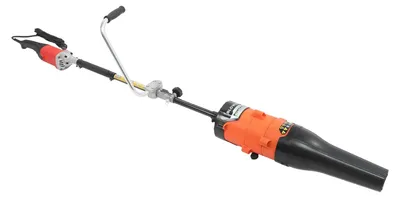 Produktbild von Laubbläser und Laubkehrer - Elektrisch 2‑in‑1 - Verlängerbarer Stiel - Ergonomischer Griff - Für Garten/Hof/Rasen - Schnee, Laub, Staub - Rot