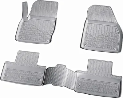 Zdjęcie produktu dla gumowe dywaniki podłogowe 3D do RANGE ROVER Evoque L538 | 2011-2018 | szare z obramowaniem