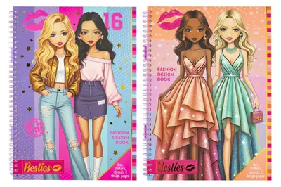 Obrázok produktu pre Besties Fashion Ontwerpboek A4 met Accessoires