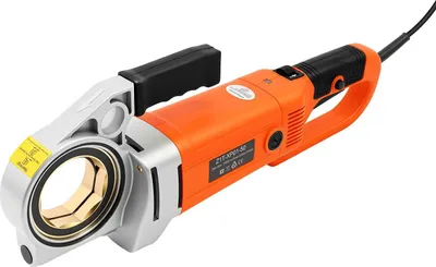 Produktbild von Rohrgewindemaschine - Tragbares Elektro-Set - 2300 W - 6 Gewindeschneidköpfe - 1,27–5,08 cm - Für verzinkte Stahlrohre - Aluminiumlegierung - Rot
