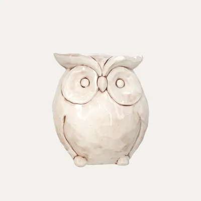 Image de KEYHOMESTORE | Chouette en céramique Antik, H. 37 cm