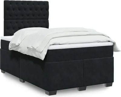 Immagine prodotto di Maison Exclusive - Giroletto a Molle con Materasso Nero 120x190 cm in Velluto