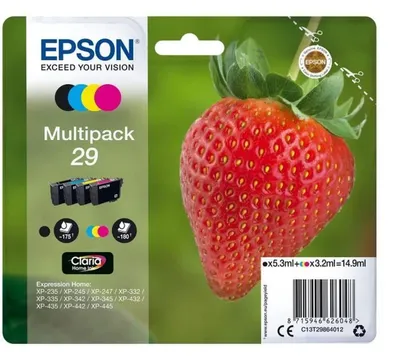 Productafbeelding van Epson C13T29864010 Inktpatroonmultipack 29: zwart, cyaan, geel, magenta