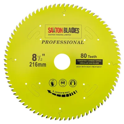 Obrázek produktu pro Pila kotoučová TCT, 216 mm, 80 zubů, 30 mm, pro řezání měkkého i tvrdého dřeva