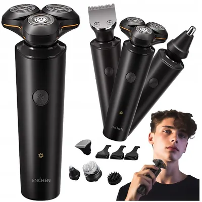 Produktbild von 5W1 Rasierer: für Gesicht und Haare-Maschine, Trimmer, Bürste, Massagegerät