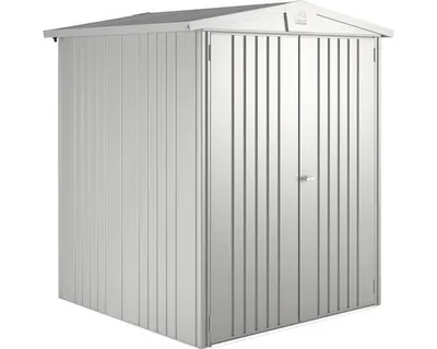 Produktbild von Biohort Europa, Metallschuppen, Doppel, A-Rahmendach, Silber, Metall, Silber