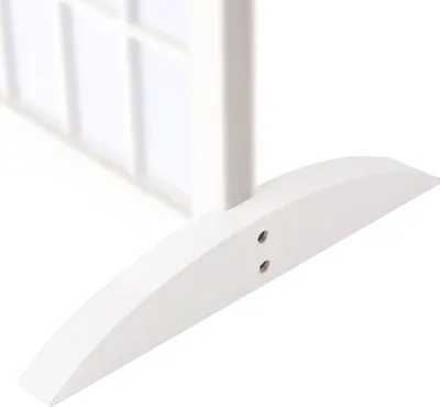 Produktbild von Homestyle4u 1603, 2er Set Standfuß für Paravent Raumteiler, Paraventhalter, 2 Stück, Weiß