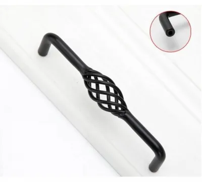 Produktbild von Möbelgriffe – für Schubladen, Schränke – 2 Stück – 96 mm – schwarz