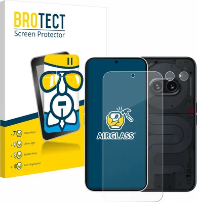 Produktbild von BROTECT Schutzglas für Nothing Phone (2a) (Display+Kamera) Schutzfolie Panzer Folie Glas Display Schutz klar