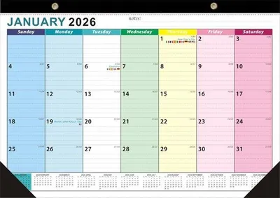 Productafbeelding van Agenda 2026, 43 x 30 cm, fullcolor, met ruimte voor doelen en notities.