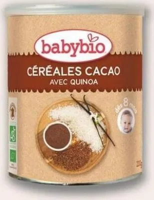 Immagine prodotto di BABYBIO Porridge di riso e quinoa biologico senza latticini con cacao 220 g
