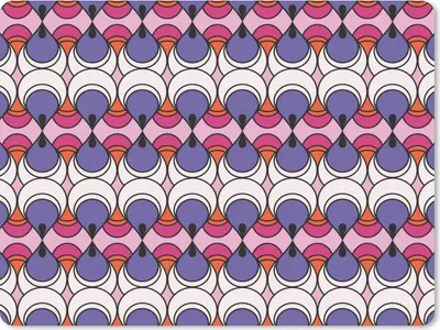 Produktbild von MuchoWow® Mauspad Mousepad Retro - Tropfen - Design 23x19 cm - Mousepads - Maus Mat - Pad - Mausunterlage - Schreibtischunterlage - Mauspad