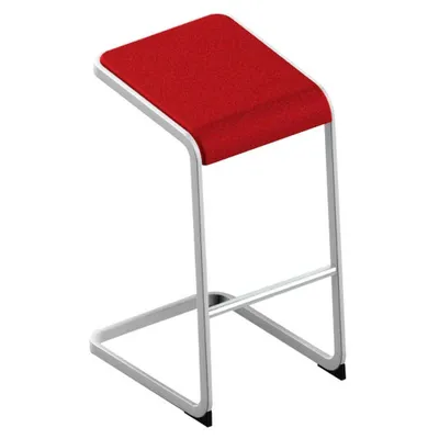Produktbild von Quadrifoglio Barhocker C-STOOL OCSTOA01/2YUP rot, 1 St.