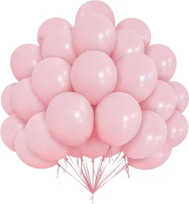 Produktbild von Ballons 50 Stück, 12 Zoll, Pastellrosa, Latex, für Babyparty, Geburtstag, Hochzeit