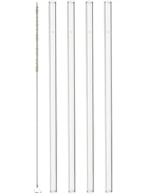 Image de Leonardo lot de 4 pailles en verre 20cm Ciao L020855