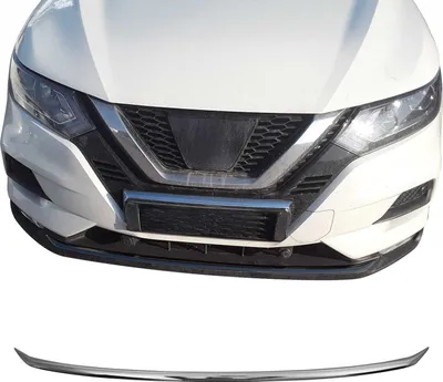 Obrázek produktu pro Lišty mřížky chladiče Lišty mřížky chladiče pro Nissan Qashqai J11 2017-2021 Tmavě chromované