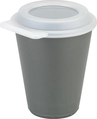 Produktbild von koziol Becher MOVE CUP 8139800 Deckel 300ml ash grey