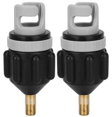 Produktbild von 2 Stücke Luftpumpe Inflator Surfbrett Paddle Board Kanu Adapter Köpfe ZubehörSchwarz
