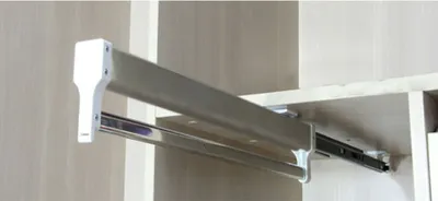 Zdjęcie produktu dla Drążek na ubrania ze stali nierdzewnej Drążek teleskopowy wysuwany 542 mm