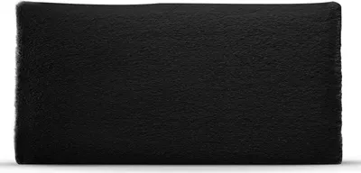 Obrázek produktu pro MG Design nástěnný panel 30 x 60 cm čalouněný - nástěnný panel pro snadnou montáž, z imitace kožešiny, s měkkou výplní, v černé barvě